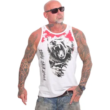 Pánské tílko Pánské tílko Yakuza Creepy Slim 26022 white velikost: M