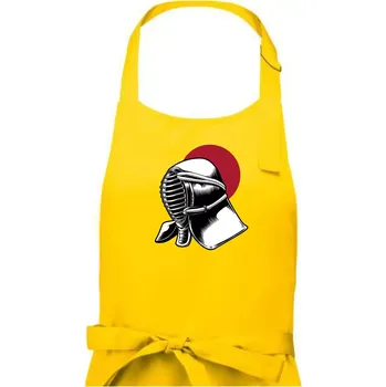 Kuchyňská zástěra Japan culture - šerm - Dámská zástěra na vaření - Univerzální velikost ( Žlutá )