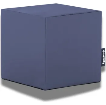 Sedací pytel AAA matrace Sedací vak TABURET KOSTKA Tmavě modrá