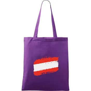 Rakousko vlajka - Taška bavlněná - 42 x 38 cm ( Fialová )