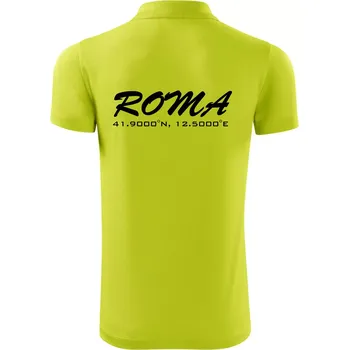 Pánská košile Roma GPS - Polokošile Victory sportovní (dresovina) - L ( Limetková )