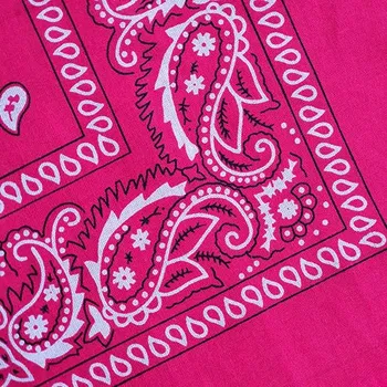 Šátek Bavlněný šátek - vzor Paisley - růžová