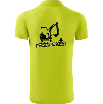 Pánská košile Noční můra pro krtka - Polokošile Victory sportovní (dresovina) - M ( Limetková )