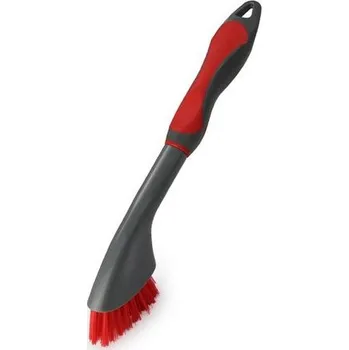 Podlahový mycí stroj KARTÁČ NA NÁDOBÍ,PLOCHÝ,ČERVENÁ/ŠEDÁ 25X2,5X11,5CM