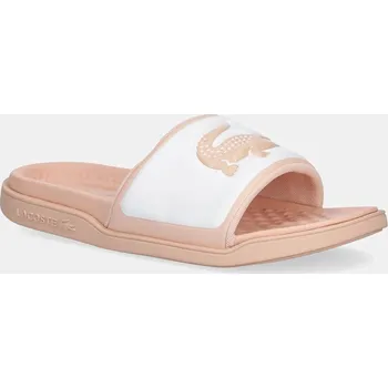 Dámské pantofle Pantofle Lacoste SERVE SLIDE DUAL dámské, oranžová barva, 49CFA0038 24X, EUR 40.5