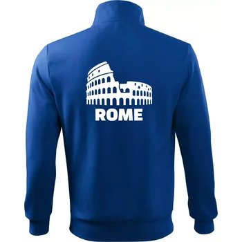Pánská mikina Italy Koloseum Rome - Mikina bez kapuce Adventure - 3XL ( Královská modrá )