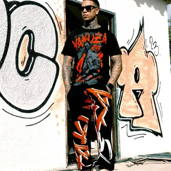 Pánské tepláky Yakuza Dantai Loose 25036 black velikost: M