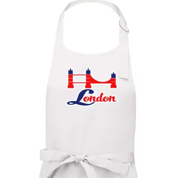 Kuchyňská zástěra London most - Dámská zástěra na vaření - Univerzální velikost ( Bílá )