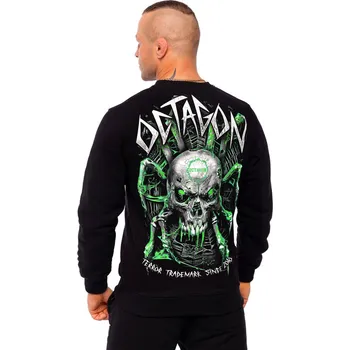 Pánská mikina Pánská mikina Octagon bez kapce SPIDERSKULL black velikost: L