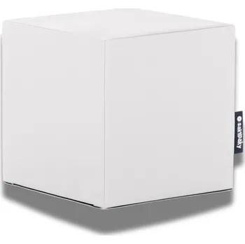 Sedací pytel AAA matrace Sedací vak TABURET KOSTKA Bílá