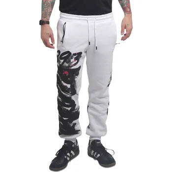 Pánské tepláky Yakuza Brushed V02 Casual 23068 white velikost: 4XL