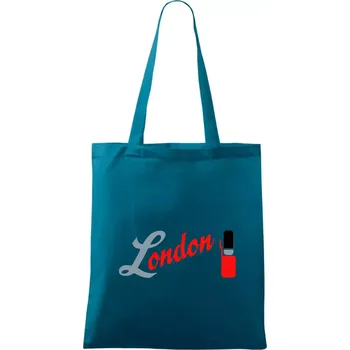 London Stráž - Taška bavlněná - 42 x 38 cm ( Petrolejová )