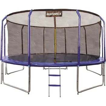 Trampolína Marimex 457 cm modrá + ochranná síť + schůdky