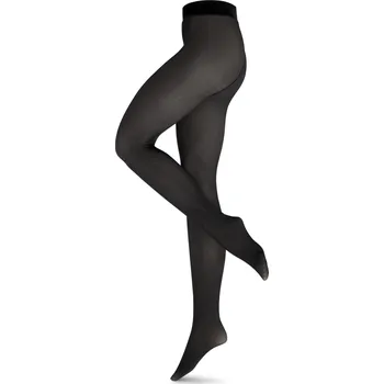 Dámské punčochy 691746 - Tchibo - Punčocháče s podšívkou v transparentním vzhledu - pro ženy - vel. XL 48/50 - barva: černá