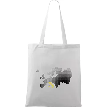 Mapa evropy - Itálie - Taška bavlněná - 42 x 38 cm ( Bílá )