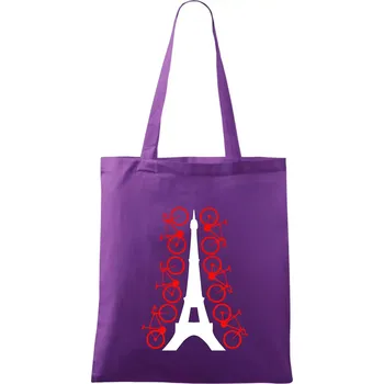Cyclo Paris - Taška bavlněná - 42 x 38 cm ( Fialová )