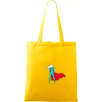 Super doktorka - Taška bavlněná - 42 x 38 cm ( Žlutá )
