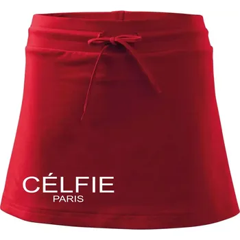 Dámská sukně Célfie Paris - Sportovní sukně - two in one - XS ( Červená )