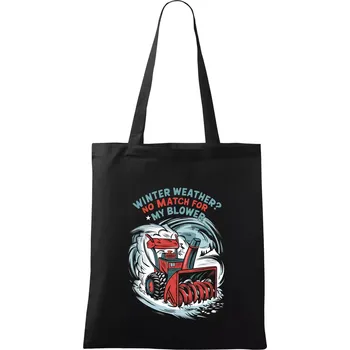 Nákupní taška Winter Blower - Taška bavlněná - 42 x 38 cm ( Černá )