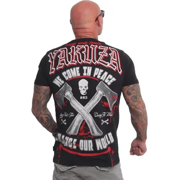 Pánské tričko Pánské triko Yakuza We Come In Peace V02 24072 black velikost: M