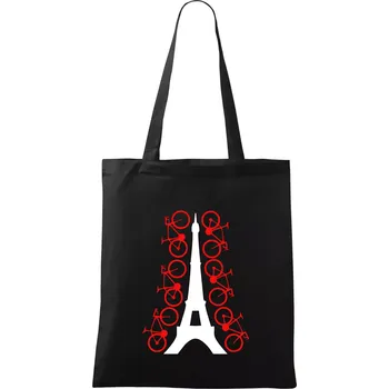 Nákupní taška Cyclo Paris - Taška bavlněná - 42 x 38 cm ( Černá )