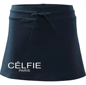Dámská sukně Célfie Paris - Sportovní sukně - two in one - L ( Námořní modrá (velmi tmavá - téměř černá) )