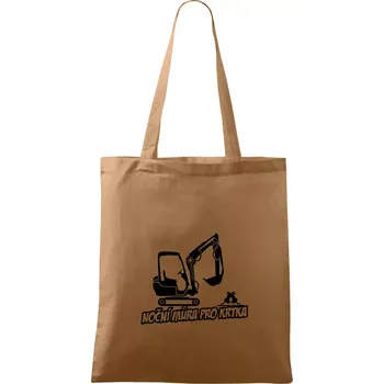 Nákupní taška Noční můra pro krtka - Taška bavlněná - 42 x 38 cm ( Cappuccino )