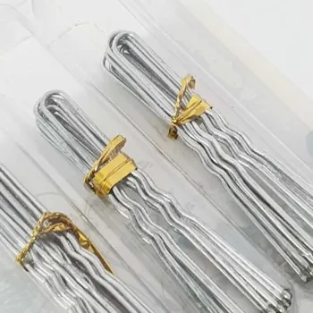 Vlásenka vlnitá 6cm - stříbrná