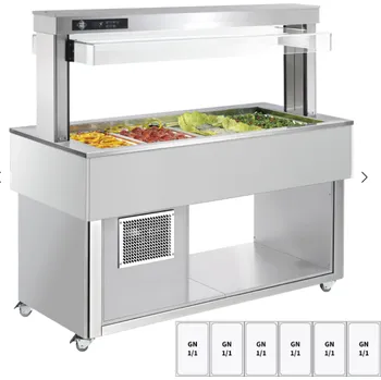 Bufet chlazený GN 6-1/1 TR Green + 6 RAL RM GASTRO