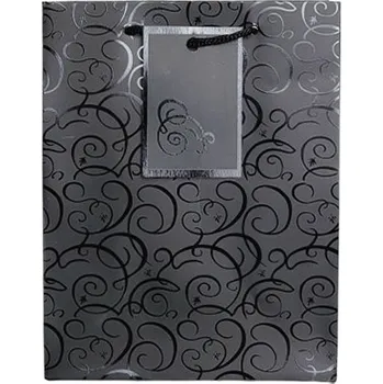 Dárková taška Střední dárková taška - spirála černá