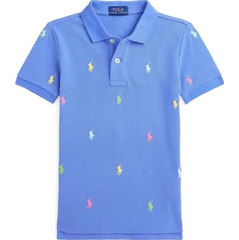Pánská móda Dětská bavlněná polokošile Polo Ralph Lauren 322882605008 modrá 55X, vel. 117-123