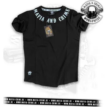 Pánské triko Mafia & Crime Neck Rounded Boys black velikost: XXL