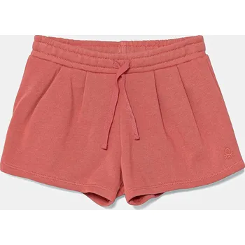 Chlapecké kraťasy Dětské bavlněné šortky United Colors of Benetton 3J70G901R.P.Seasonal růžová 38X, vel. 98
