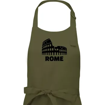 Kuchyňská zástěra Italy Koloseum Rome - Pánská zástěra na vaření - Univerzální velikost ( Khaki )