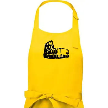 Kuchyňská zástěra Itálie Koloseum - Pánská zástěra na vaření - Univerzální velikost ( Žlutá )