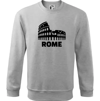 Chlapecké tričko Italy Koloseum Rome - Mikina Essential dětská - 146 cm/10 let ( Světlešedý Melír )