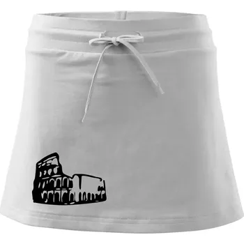 Dámská sukně Itálie Koloseum - Sportovní sukně - two in one - M ( Bílá )