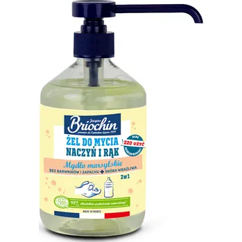 Mycí prostředek Marseillský gel na mytí nádobí a rukou na bázi mýdla eco 500 ml - BRIOCHIN