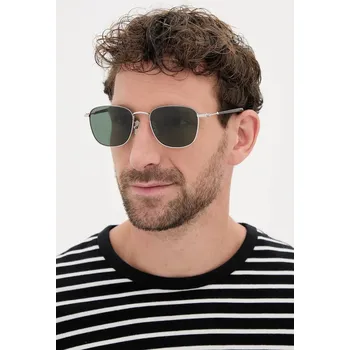 Sluneční brýle Brýle Montblanc pánské, stříbrná barva, MB0392SA SLV, vel. 55