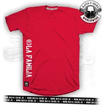 Pánské triko Mafia & Crime MC La Familia red velikost: L