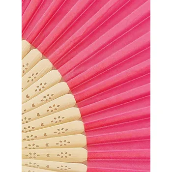 Karnevalový kostým Látkový vějíř k dozdobení - růžová