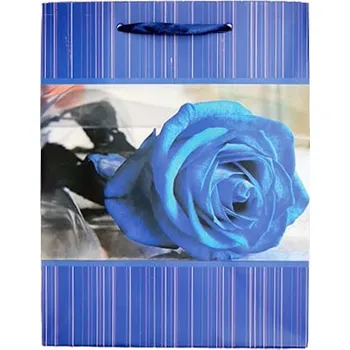 Dárková taška Střední dárková taška - růže modrá