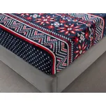 XPOSE® Mikroplyšové prostěradlo TORM Exclusive - tmavě modré 180x200 cm, Mikroplyš + Prodloužená možnost vrácení zboží do 50 dnů