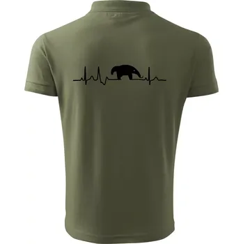 Pánská košile Mravenečník EKG - Polokošile pánská Pique Polo 203 - 5XL ( Khaki )