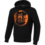 PitBull West Coast - pánská KP mikina ORANGE DOG 24 černá velikost: M