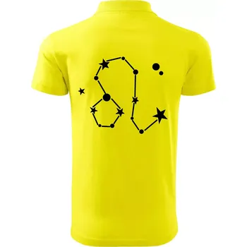 Pánská košile Souhvězdí - Leo - Lev - Polokošile pánská Pique Polo 203 - 5XL ( Citrónová )