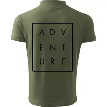 Pánská košile Adventure obdelník - Polokošile pánská Pique Polo 203 - 5XL ( Khaki )