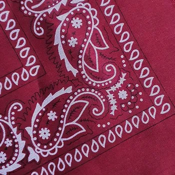 Šátek Bavlněný šátek - vzor Paisley - vínová