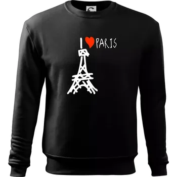 Chlapecké tričko I love Paris - Mikina Essential dětská - 146 cm/10 let ( Černá )