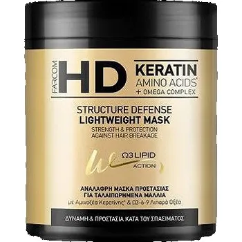 Vlasová regenerace Farcom HD lehká maska na vlasy structure defence 1000 ml